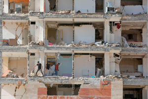 تخریب ذیوارها در هنگام وقوع زلزله - زلزله کرمانشاه