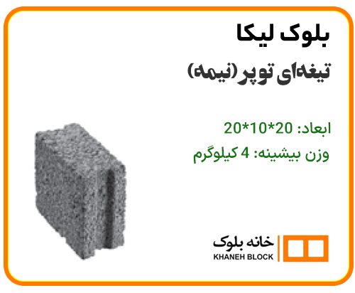 بلوک لیکا تیغه ای تو پر - خانه بلوک
