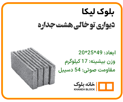 بلوک دیواری هشت جداره - خانه بلوک