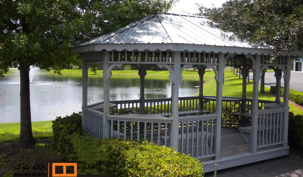 ساخت آلاچیق با بلوک سیمانی 2 ساخت آلاچیق با بلوک سیمانی - خانه بلوک