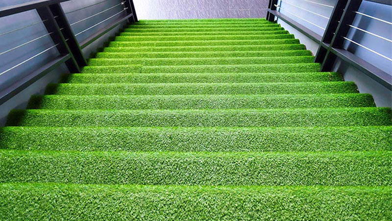 چمن مصنوعی راه پله - خانه بلوک